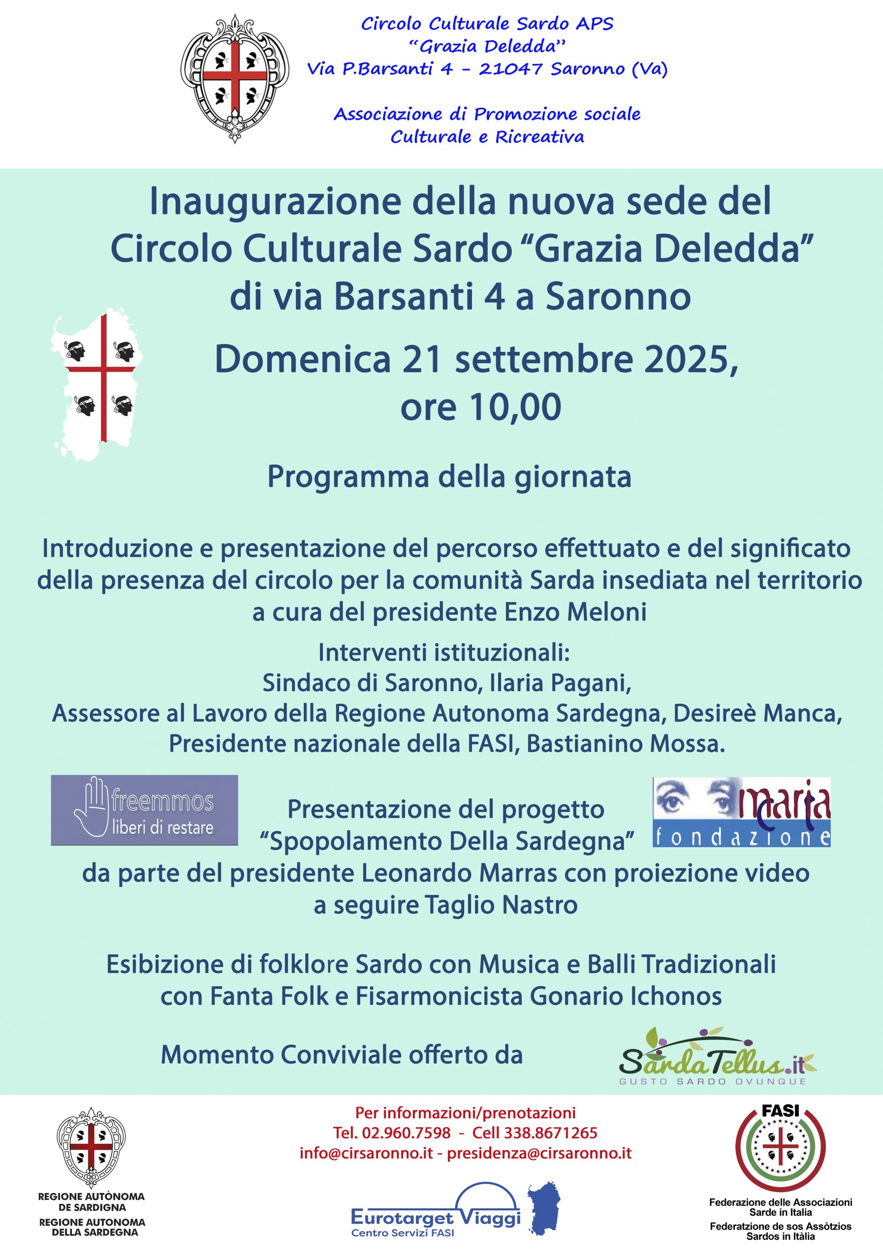 Inaugurazione della Nuova Sede del Circolo